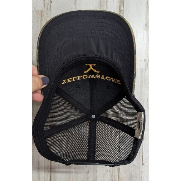 Yellowstone Tv Show Logo Dutton Ranch Trucker Camo Hat Adjustable - Picture 7 of 7